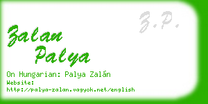 zalan palya business card